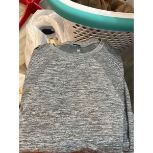 Spyder Active Women's Gray Heathered Long Sleeve Athletic Top Size L